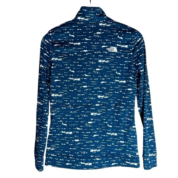 The North Face Speckled Steel Blue Zip Up Lightweight Jacket - Size M - Picture 4 of 6